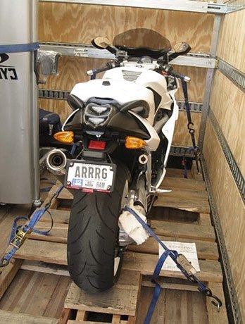 Wooden crates for motorcycle shipping